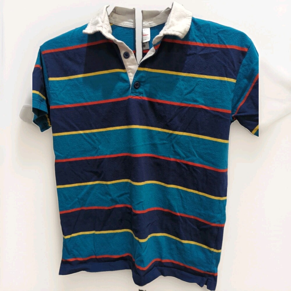 Hanna Anderson Retro Boys Polo Shirt Size 10